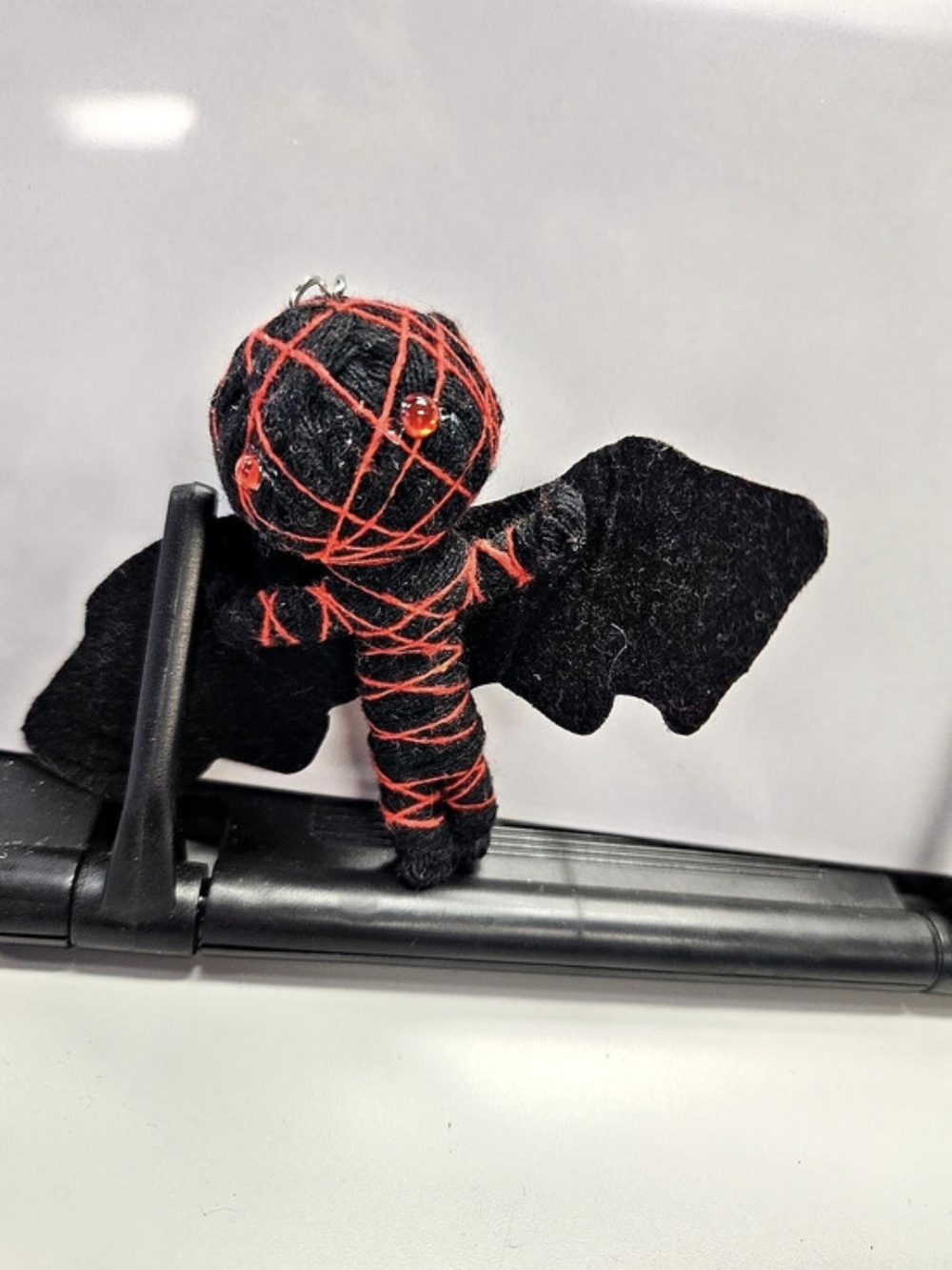 Kamibashi Radar the Bat String Doll in Black & Red